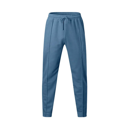 Summer Men Loose Trousers Casual Male High Elastic Waist Solid Color Wide Leg Full Pants CBFS-YY-133