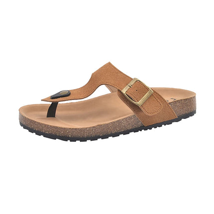Women's Classic Buckle Strap Birken Slippers 2025 Summer New Design Brand Soft Cork Sandals Ladies Comfort Beach Flip Flop Shoes
