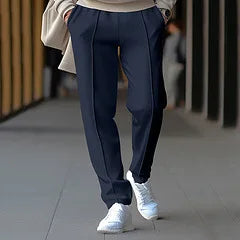 Summer Men Loose Trousers Casual Male High Elastic Waist Solid Color Wide Leg Full Pants CBFS-YY-133