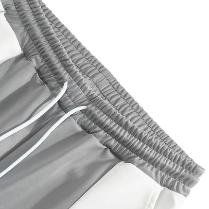 Pant men 2026 casual casual sports loose pachwork waisted jogging quick-drying spliced wide-leg trousers women's clothing