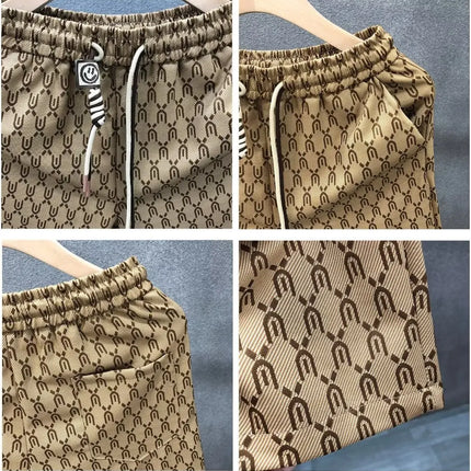 High End Fashion Shorts Men's Summer Fashion Brand Multifunctional Shorts Men's Beach Casual Flower Shorts