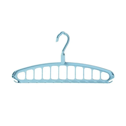 Multi-functional Folding 11-Hole Hanger Closet Organizer Rack Space-saving Multi-tier Hanging Rack Indoor Clothes Drying Rack