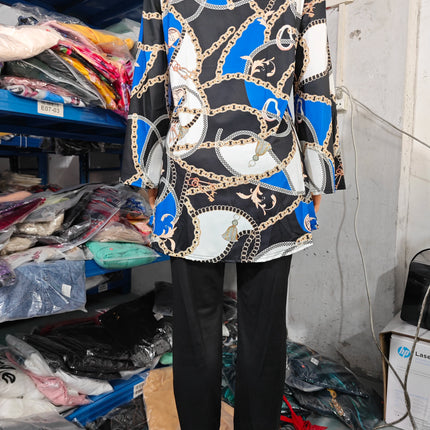 Pants Set New 2023 Spring & Summer Printed Fashion 2-Piece Suit
