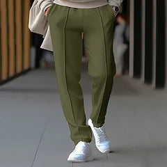 Summer Men Loose Trousers Casual Male High Elastic Waist Solid Color Wide Leg Full Pants CBFS-YY-133