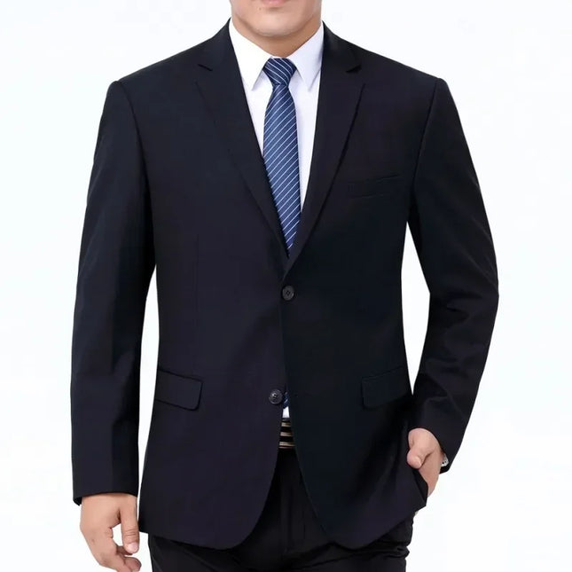 Solid Color Suit Men's Formal Wedding Best Man Sales Work Clothes Gentleman's Professional Show Business Office (Blazer+ Pants)