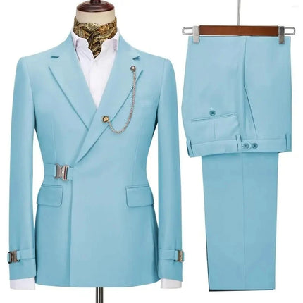 Men's Suits Blazer Pants for Men 2024 Jacket Italian Design Notched Lapel Party Wedding Slim Fit Costume Homme 2 Piece Clothing