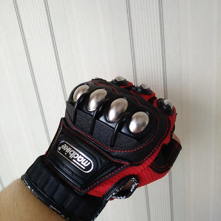Tactical Gloves Steel Safety Outdoor Cycling Equipment Brass Knuckle Motorcycle Powersports Racing Bicycle Self Defence For Man