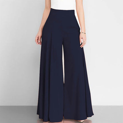 Womens Wide Leg Suit Pants High Waist Dress Pants Casual Comfy Pockets Trousers Floor Mopping Trousers Sweatpants For Women 2024