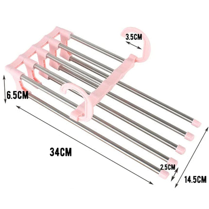Folding Clothes Hanger Closet Organizer Space Saving Hanger Multi-port Clothing Rack Plastic Scarf Storage hangers for clothes