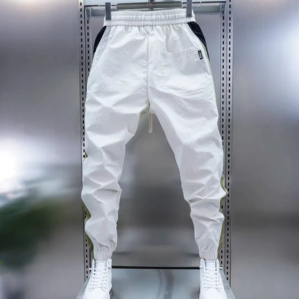 2026 Spring Men's Pants Korean Fashion Men Clothing Sweatpants and Joggers Pants Casual Streetwear Male Trousers Elastic Waist