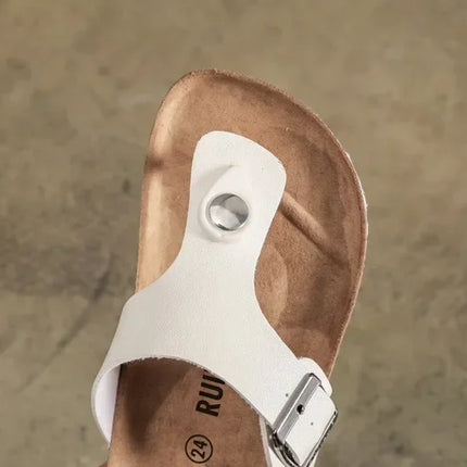 Children Summer Beach Slippers Boys Girls Fashion Cork Sole Flip-flops Outdoor Sandals Soft Sole Anti-Slip Kids Casual Slippers
