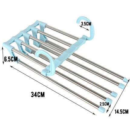 Folding Clothes Hanger Closet Organizer Space Saving Hanger Multi-port Clothing Rack Plastic Scarf Storage hangers for clothes