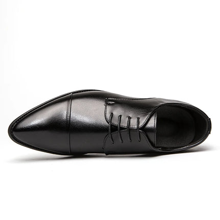 Men Dress Pointed Derby Shoes Luxury Business Social Suits Quality Handmade Fashion Wedding Shoes for Man 2024 New Formal Shoes