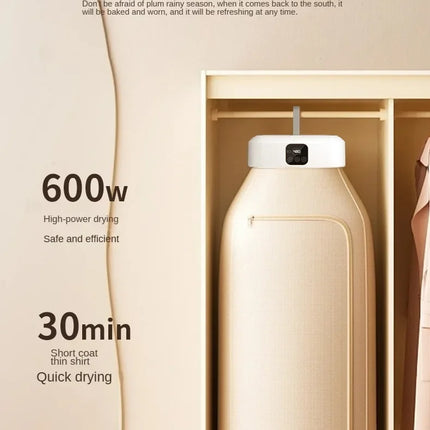 Folded Electric Clothes Dryer Remote Control Multifunctional Dryer Machine Portable Travel Warm Laundry Dryer with Timing Home