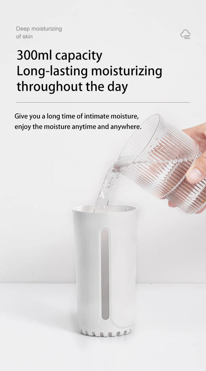Vehicle-mounted Humidifier 300ml Mini Portable Spray Air Freshener Home LED Small Essential Oil Vaporizer Room Scent Diffuser