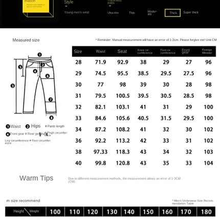 Male Denim Straight High Street Trousers Casual Men Fashion Elastic Waist Vintage Pant Spring Ripped Soft Stretch Slim Fit Jeans