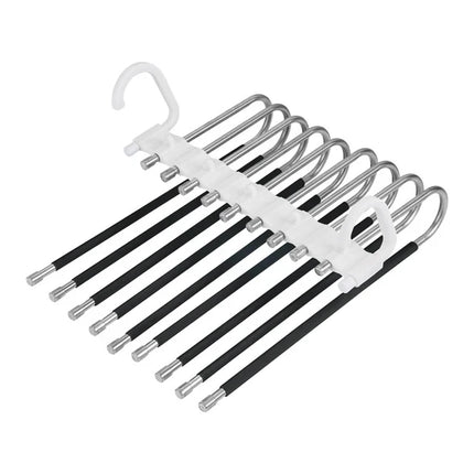 Folding Clothes Hanger Closet Organizer Space Saving Hanger Multi-port Clothing Rack Plastic Scarf Storage hangers for clothes
