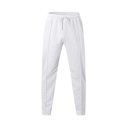 Summer Men Loose Trousers Casual Male High Elastic Waist Solid Color Wide Leg Full Pants CBFS-YY-133