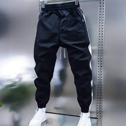 2026 Spring Men's Pants Korean Fashion Men Clothing Sweatpants and Joggers Pants Casual Streetwear Male Trousers Elastic Waist