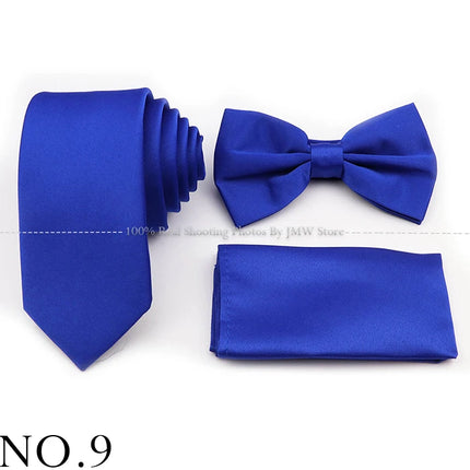 Hot Sale Purple Pink Sage Green Tie Set Polyester Necktie Bowtie Cufflink Brooch For Groom Suit Wedding Cravat Shirt Accessory