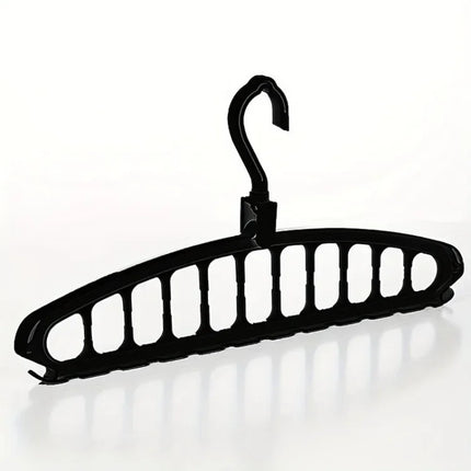 Multi-functional Folding 11-Hole Hanger Closet Organizer Rack Space-saving Multi-tier Hanging Rack Indoor Clothes Drying Rack