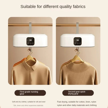 Folded Electric Clothes Dryer Remote Control Multifunctional Dryer Machine Portable Travel Warm Laundry Dryer with Timing Home