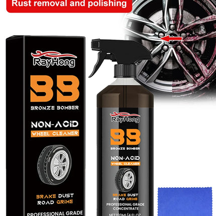 New 120ml Car Wheel Cleaning Agent Powerful Non-Acid Brake Cleaner Bug Remover Cleaning Tires on Alloy Chrome Painted Wheels