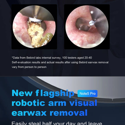 Bebird Note5 Smart Visual Ear Sticks Endoscope Tweezers High Precision Earpick Mini Camera Otoscope Health Care Ear Cleaner