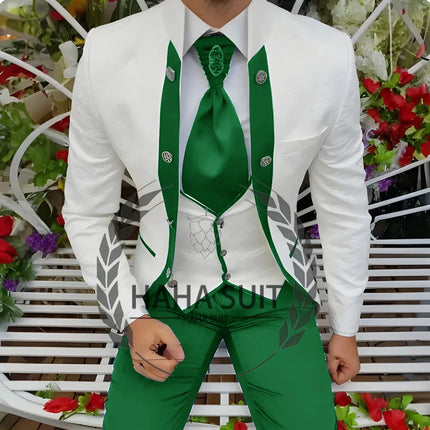 Men's Suits Wedding Suits Slim Fit Custom  Groomsmen 3-Piece Suits Full Set Banquet Groom Suits