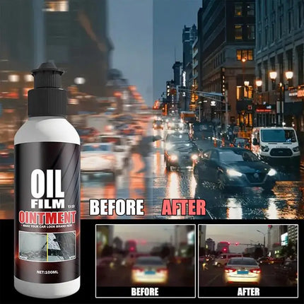 Glass Oil Film Remover Car Windshield Oil Film Remover Invisible Car Window Cleaner Gentle Automotive Oil Film Cleaner For All