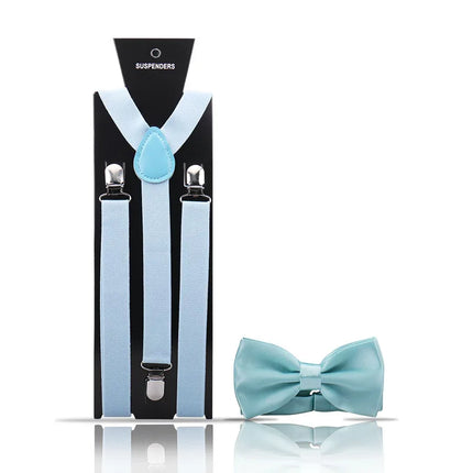 Elegant Fashion Adult Men's Suspenders And Bow Tie Two Pcs Set Harness Man For Pants Gentleman Suit Accessories Wedding Business