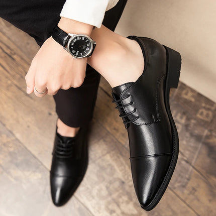 Men Dress Pointed Derby Shoes Luxury Business Social Suits Quality Handmade Fashion Wedding Shoes for Man 2024 New Formal Shoes