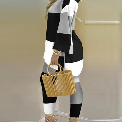 Pants Set New 2023 Spring & Summer Printed Fashion 2-Piece Suit