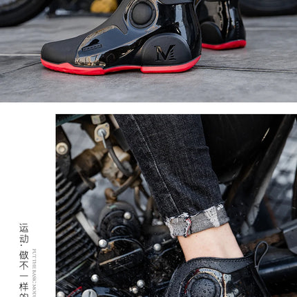 New Men's Outdoor Fishing Shoes Punk Ankle Rubber Boots Waterproof Strong Blocking Water Shoes Kitchen Shoes Size 39-44