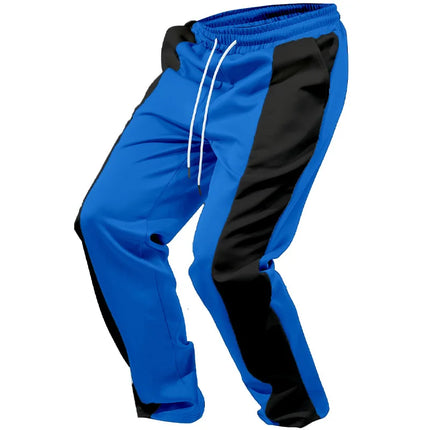 Pant men 2026 casual casual sports loose pachwork waisted jogging quick-drying spliced wide-leg trousers women's clothing