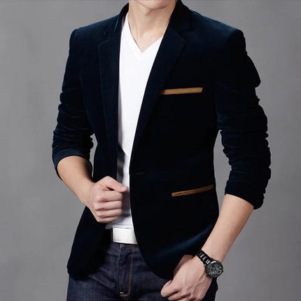 Men Corduroy Suits Jackets Male Smart Casual Dress Suits High Quality Blazers Slim Single-breasted Suits Jackets And Coats 4XL