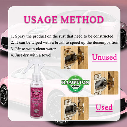 Multi Purpose Rust Remover Spray Metal Chrome Paint Cleaner Car Wheel Household Ironware Rust Remover Car Maintenance Anti-rust