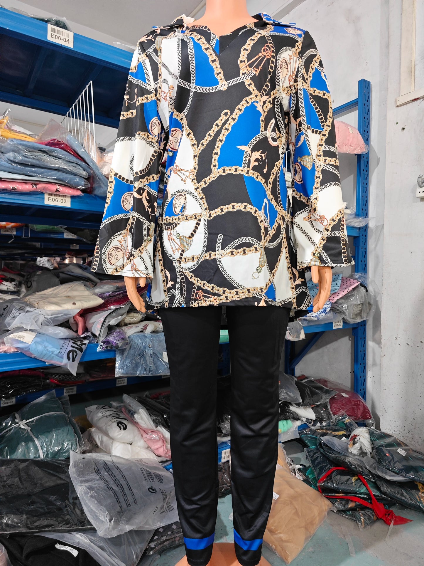 Pants Set New 2023 Spring & Summer Printed Fashion 2-Piece Suit
