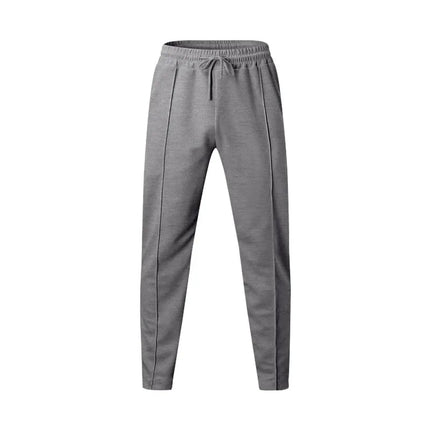 Summer Men Loose Trousers Casual Male High Elastic Waist Solid Color Wide Leg Full Pants CBFS-YY-133