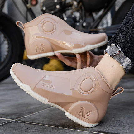 New Men's Outdoor Fishing Shoes Punk Ankle Rubber Boots Waterproof Strong Blocking Water Shoes Kitchen Shoes Size 39-44