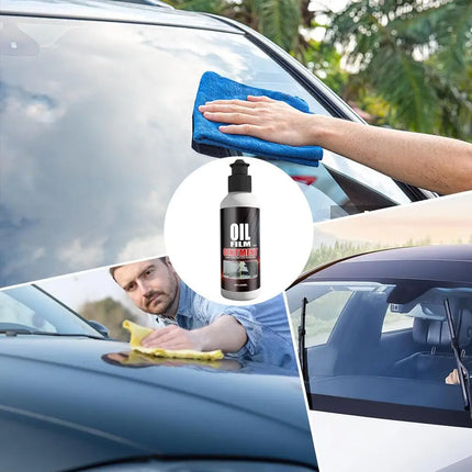 Glass Oil Film Remover Car Windshield Oil Film Remover Invisible Car Window Cleaner Gentle Automotive Oil Film Cleaner For All