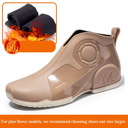 New Men's Outdoor Fishing Shoes Punk Ankle Rubber Boots Waterproof Strong Blocking Water Shoes Kitchen Shoes Size 39-44