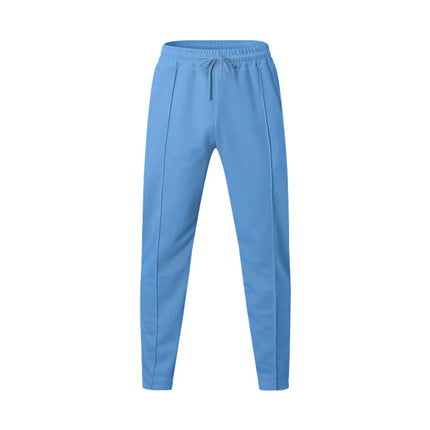 Summer Men Loose Trousers Casual Male High Elastic Waist Solid Color Wide Leg Full Pants CBFS-YY-133