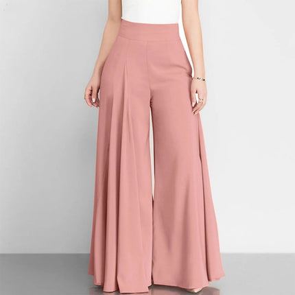 Womens Wide Leg Suit Pants High Waist Dress Pants Casual Comfy Pockets Trousers Floor Mopping Trousers Sweatpants For Women 2024