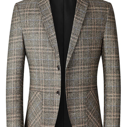 Men Spring Autumn Business Casual Suit Jacket Mens Suits Formal Slim Fit Coat Male Party Wedding Single Breasted Elegant Tops