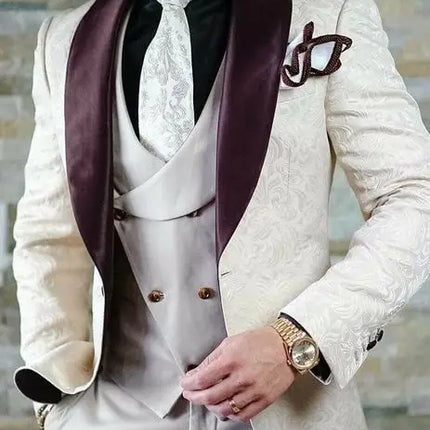 Men's Wedding Suit 2023 Italian Design Custom Black Smoking Tuxedo Jacket 3-piece Set (coat Vest Pants) Men's Groom Terno Suit