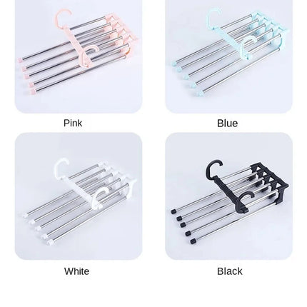 Folding Clothes Hanger Closet Organizer Space Saving Hanger Multi-port Clothing Rack Plastic Scarf Storage hangers for clothes