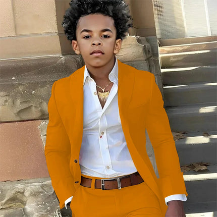 Casual Suit Boys Wedding Tuxedo Light Green Jacket Pants 2 Piece Set Formal Clothes Holiday Party Blazer Kids Custom Outfit
