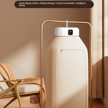 Folded Electric Clothes Dryer Remote Control Multifunctional Dryer Machine Portable Travel Warm Laundry Dryer with Timing Home