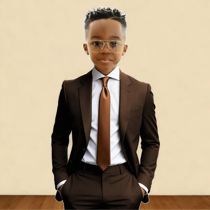 Darrk Green Boy Formal Wedding Suits Notch Lapel Kids Jacket Pants 2 Pieces Child Tuxedo Casual Suit for 2-16 Years Old Children